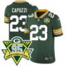 Packers #23 Jim Capuzzi 1919-2023 95 Year ANNI Patch Jersey -Green