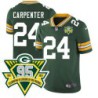 Packers #24 Tariq Carpenter 1919-2023 95 Year ANNI Patch Jersey -Green