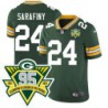 Packers #24 Al Sarafiny 1919-2023 95 Year ANNI Patch Jersey -Green