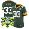 Packers #33 Bobby Jack Floyd 1919-2023 95 Year ANNI Patch Jersey -Green