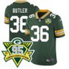 Packers #36 LeRoy Butler 1919-2023 95 Year ANNI Patch Jersey -Green