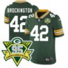 Packers #42 John Brockington 1919-2023 95 Year ANNI Patch Jersey -Green