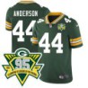 Packers #44 Donny Anderson 1919-2023 95 Year ANNI Patch Jersey -Green