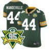 Packers #44 Chris Mandeville 1919-2023 95 Year ANNI Patch Jersey -Green