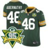 Packers #46 Micah Abernathy 1919-2023 95 Year ANNI Patch Jersey -Green