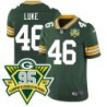 Packers #46 Steve Luke 1919-2023 95 Year ANNI Patch Jersey -Green