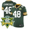 Packers #48 Al Carmichael 1919-2023 95 Year ANNI Patch Jersey -Green