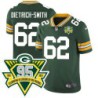 Packers #62 Evan Dietrich-Smith 1919-2023 95 Year ANNI Patch Jersey -Green