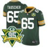 Packers #65 Mark Tauscher 1919-2023 95 Year ANNI Patch Jersey -Green