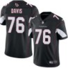 Cardinals #76 Ron Davis Stitched Black Jersey