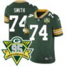 Packers #74 Donnell Smith 1919-2023 95 Year ANNI Patch Jersey -Green