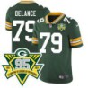 Packers #79 Jean Delance 1919-2023 95 Year ANNI Patch Jersey -Green