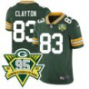 Packers #83 Mark Clayton 1919-2023 95 Year ANNI Patch Jersey -Green