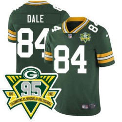 Packers #84 Carroll Dale 1919-2023 95 Year ANNI Patch Jersey -Green