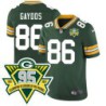 Packers #86 Kent Gaydos 1919-2023 95 Year ANNI Patch Jersey -Green