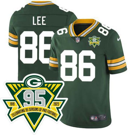 Packers #86 Donald Lee 1919-2023 95 Year ANNI Patch Jersey -Green