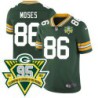 Packers #86 J.J. Moses 1919-2023 95 Year ANNI Patch Jersey -Green