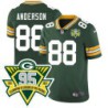 Packers #88 Bill Anderson 1919-2023 95 Year ANNI Patch Jersey -Green