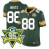 Packers #88 Gene White 1919-2023 95 Year ANNI Patch Jersey -Green