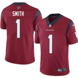 Tremon Smith #1 Texans Stitched Red Jersey