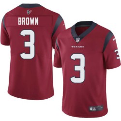 Kris Brown #3 Texans Stitched Red Jersey