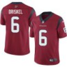 Jeff Driskel #6 Texans Stitched Red Jersey