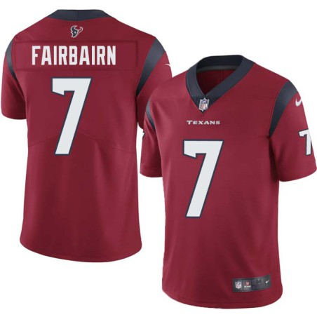 Ka'imi Fairbairn #7 Texans Stitched Red Jersey