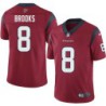 Terrence Brooks #8 Texans Stitched Red Jersey