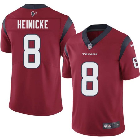 Taylor Heinicke #8 Texans Stitched Red Jersey