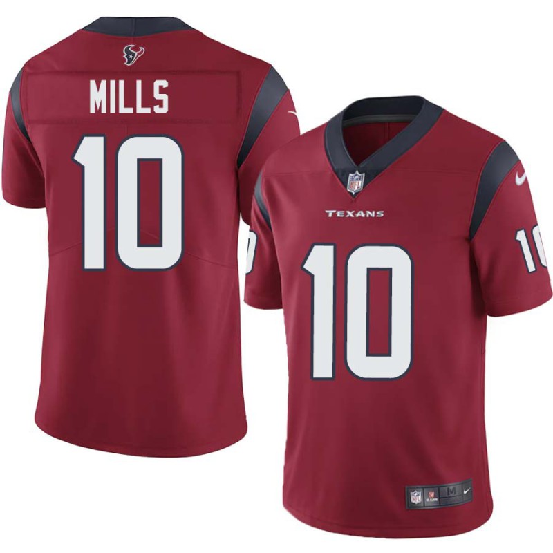 Davis Mills #10 Texans Stitched Red Jersey