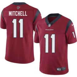 Steven Mitchell #11 Texans Stitched Red Jersey