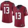 Jerome Mathis #13 Texans Stitched Red Jersey