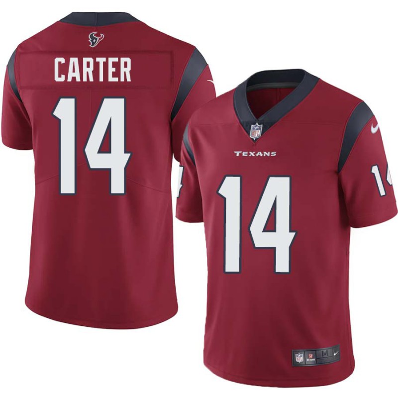 DeAndre Carter #14 Texans Stitched Red Jersey