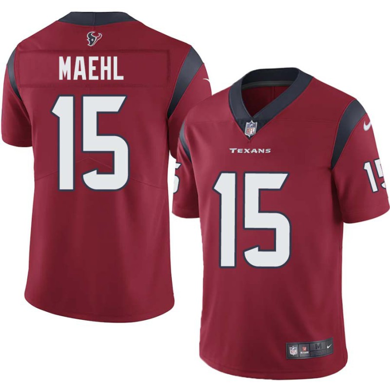 Jeff Maehl #15 Texans Stitched Red Jersey