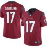 Kendrick Starling #17 Texans Stitched Red Jersey