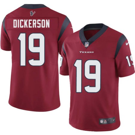 Dorin Dickerson #19 Texans Stitched Red Jersey