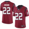 Chris Brown #22 Texans Stitched Red Jersey