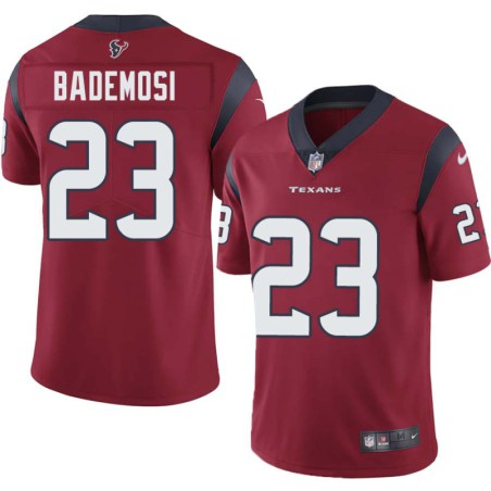 Johnson Bademosi #23 Texans Stitched Red Jersey