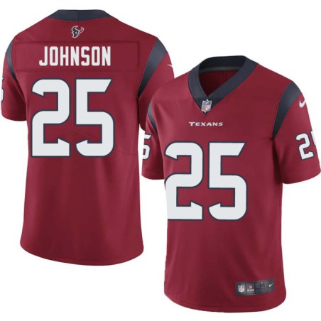 Derrick Johnson #25 Texans Stitched Red Jersey