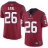 Glenn Earl #26 Texans Stitched Red Jersey