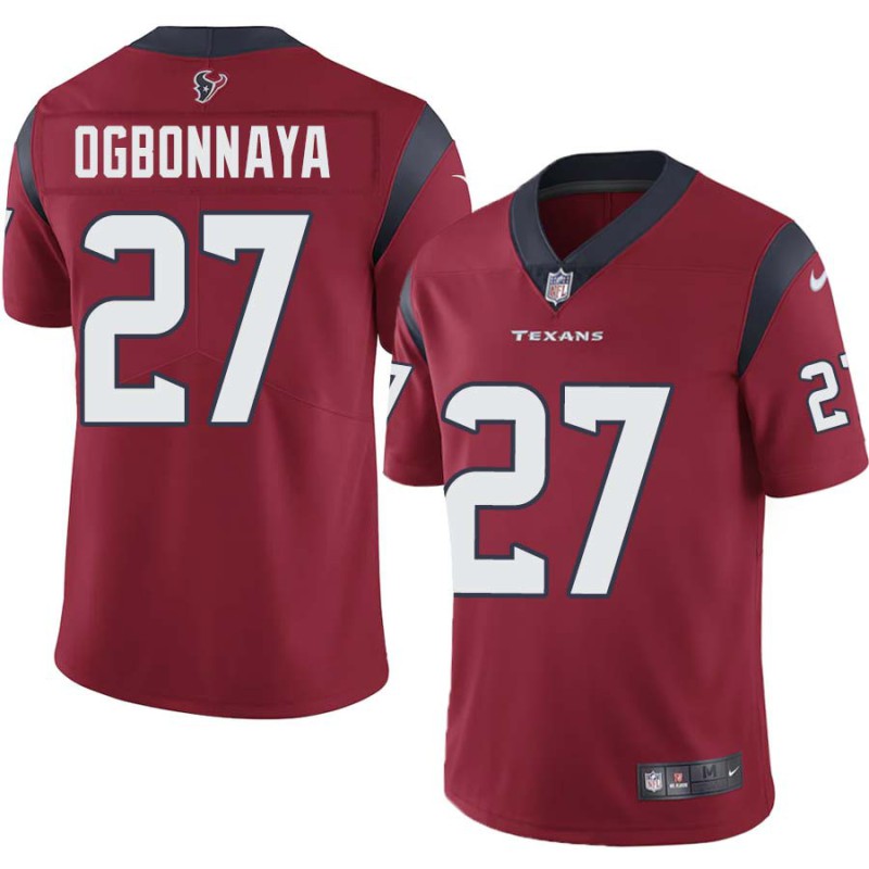 Chris Ogbonnaya #27 Texans Stitched Red Jersey