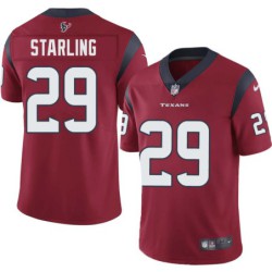 Jawanza Starling #29 Texans Stitched Red Jersey