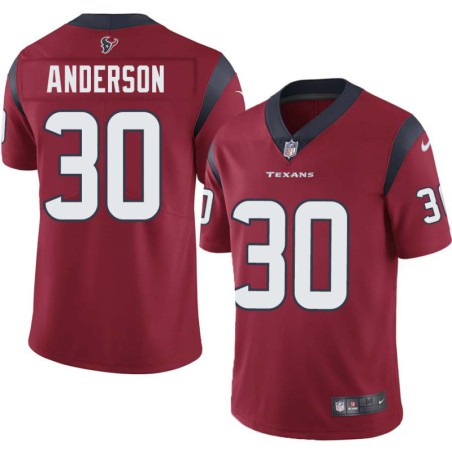 Darius Anderson #30 Texans Stitched Red Jersey