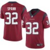 Chad Spann #32 Texans Stitched Red Jersey