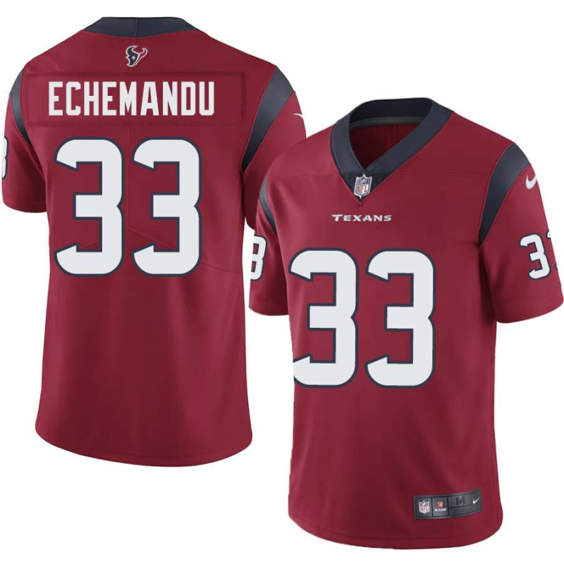 Adimchinobe Echemandu #33 Texans Stitched Red Jersey