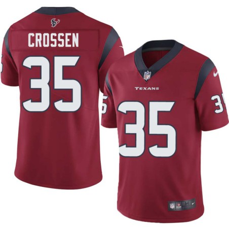 Keion Crossen #35 Texans Stitched Red Jersey