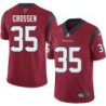 Keion Crossen #35 Texans Stitched Red Jersey