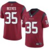 Jacques Reeves #35 Texans Stitched Red Jersey