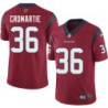 Marcus Cromartie #36 Texans Stitched Red Jersey