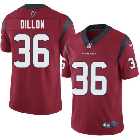 K.J. Dillon #36 Texans Stitched Red Jersey